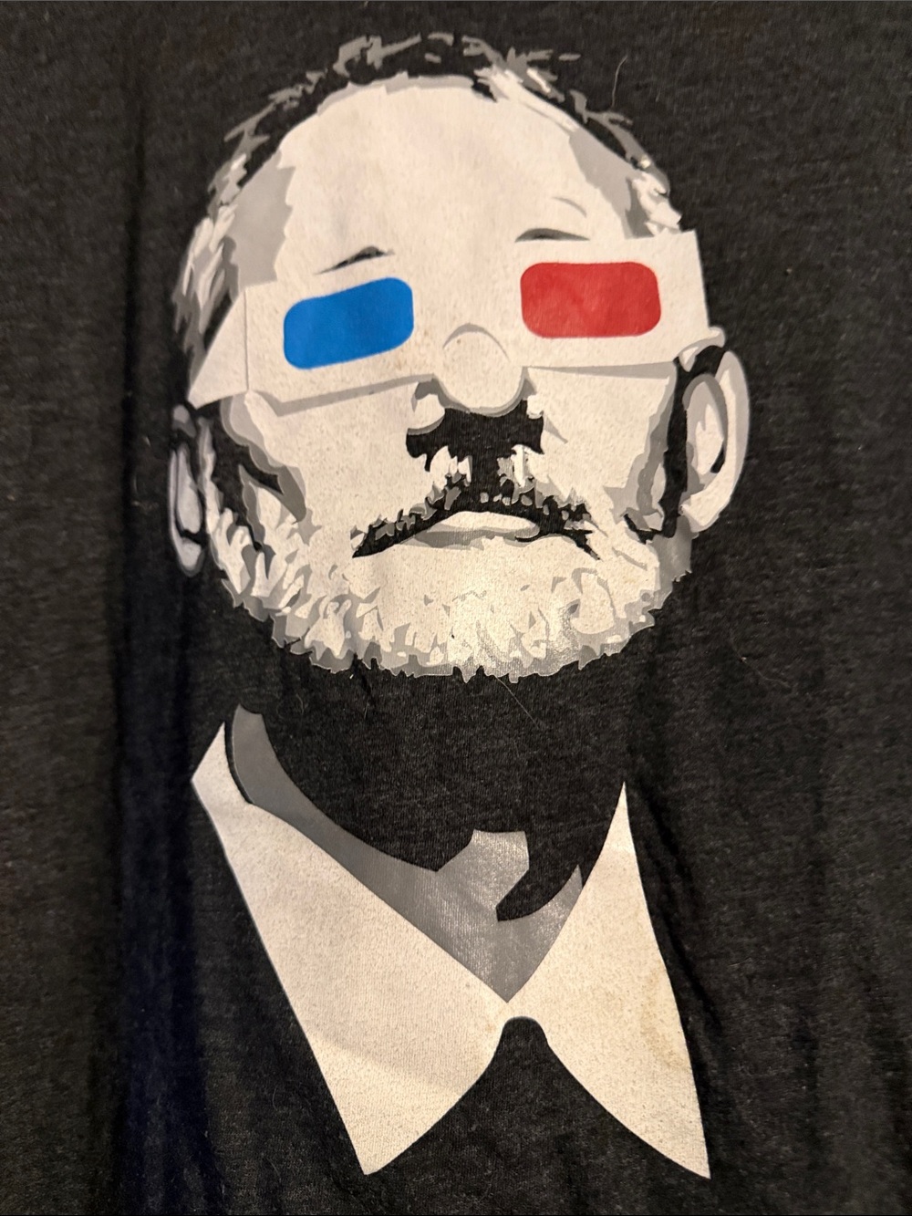 Bill Murray in 3D Glasses Portrait  CHIVE tees Tag XL